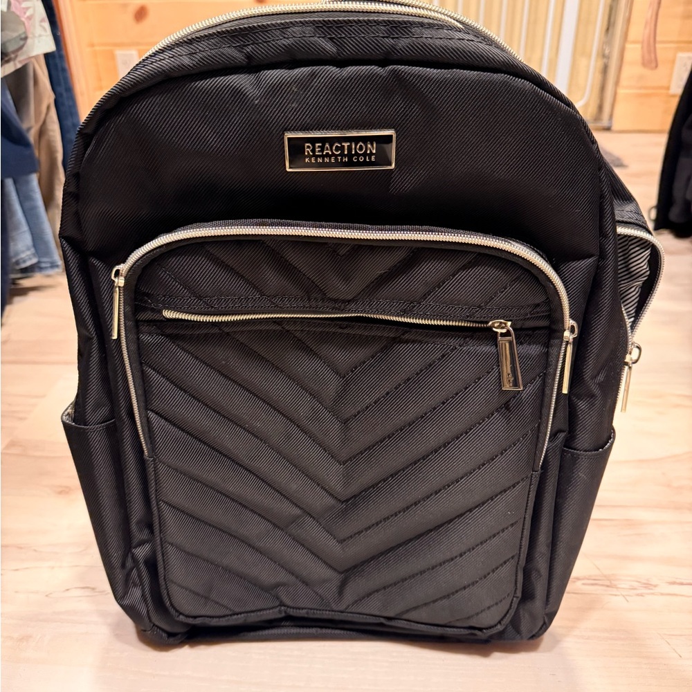 Kenneth Cole Reaction Quilted Black Backpack